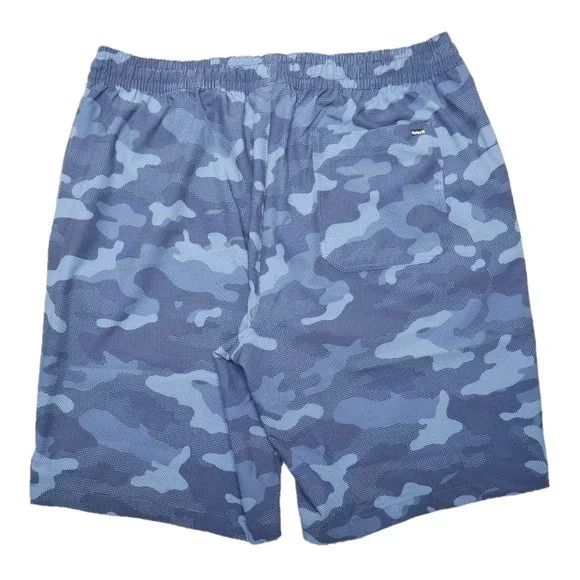 Hurley Men's Hybrid Lightweight Sport Volley Shorts Blue Camouflage Sizes M L XL - Picture 4 of 10